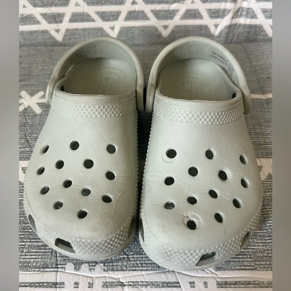 CROCS Kids Shoes - Light Green, Size C10